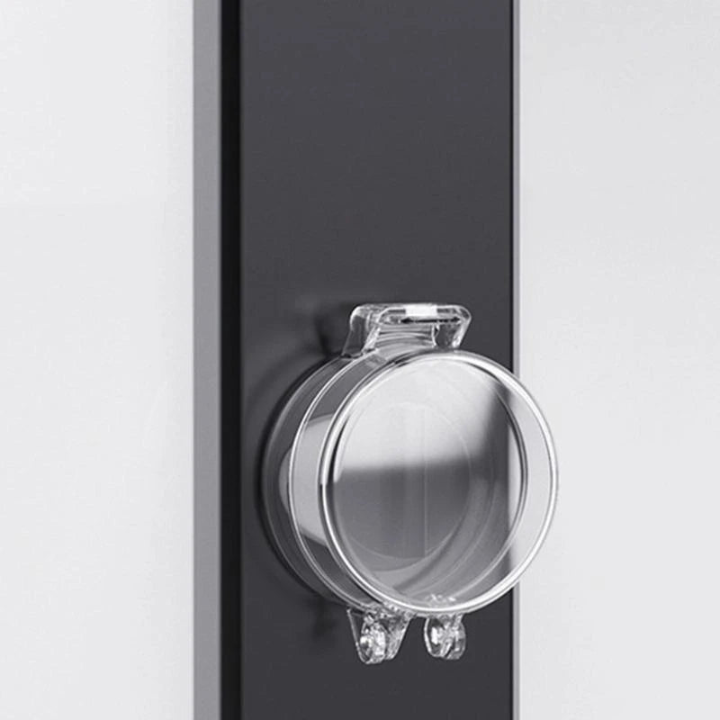 5-Pack Child Safety Deadbolt Cover | Transparent Door Lock Guard