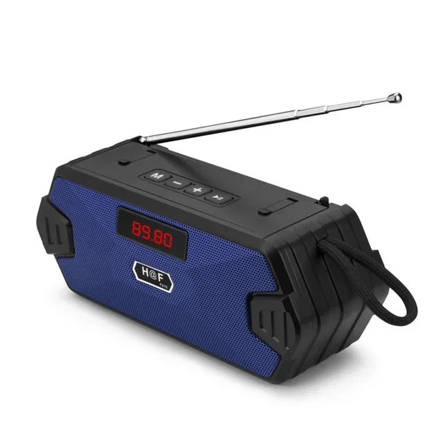 AyeBeau HF-F216 Portable Bluetooth 5.0 Speaker FM Radio Subwoofer