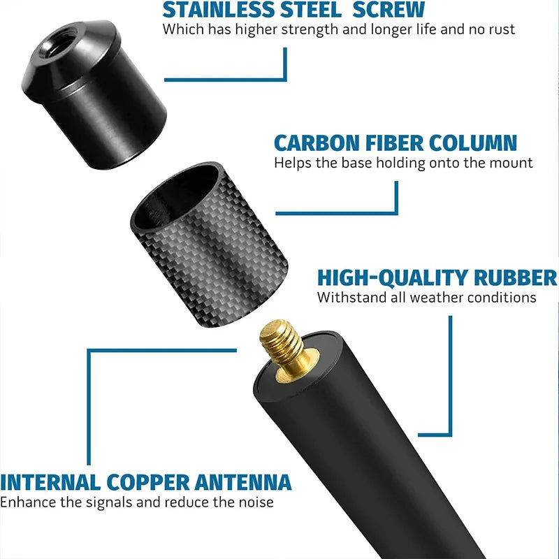 25cm AM FM Car Antenna – Jeep Wrangler, Ram 1500, F150, Silverado
