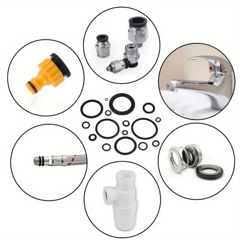 Nitrile O-Ring Set – High Pressure Rubber Sealing Repair Kit Peaceful Pleasures Health and Wellness