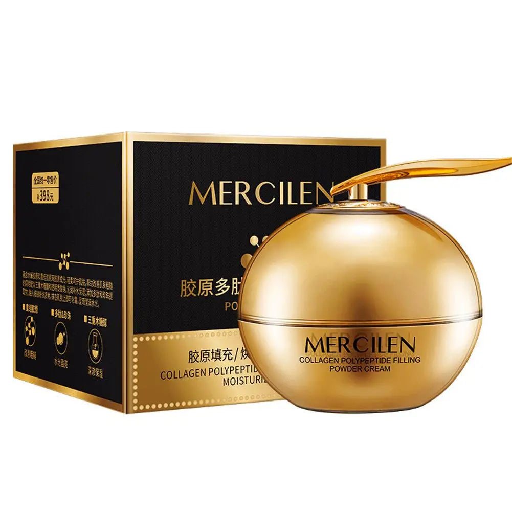 Collagen Polypeptide Filling Powder Cream Firming Hydrating Nourishing Skin Lightweight Reduce Fine Lines Brightening Peaceful Pleasures Health and Wellness 1pcs
