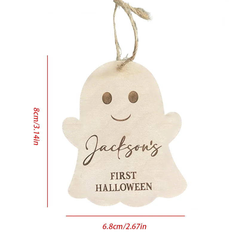 Personalized Engraved Halloween Ghost Name Tags – 5-Piece Set Halloween Party Decoration Peaceful Pleasures Health and Wellness