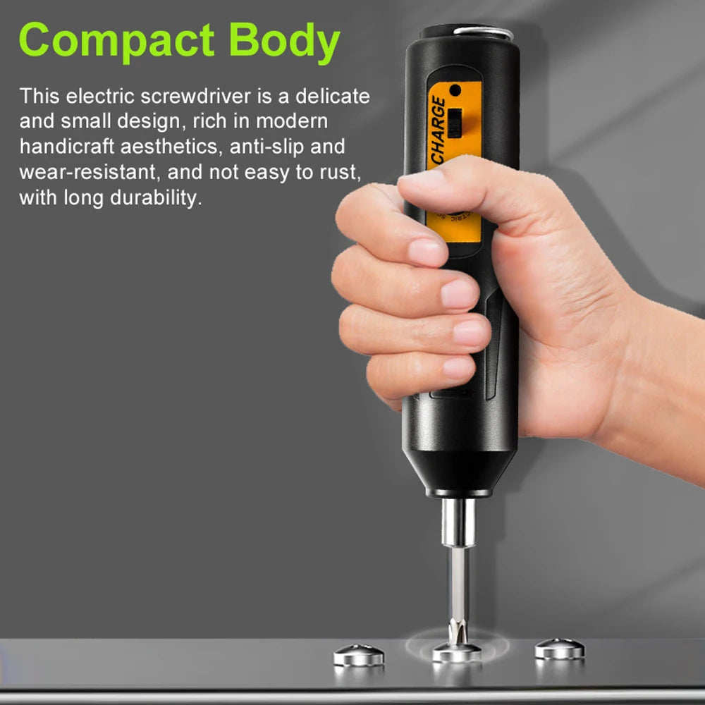 Multifunctional Electric Screwdriver Set USB Charging Electronic Repairing Tool Set for Mobilephones Computers Home Appliances Peaceful Pleasures Health and Wellness