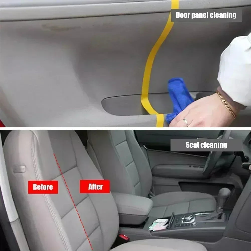 Car Interior Cleaning Agent Ceiling Cleaner Leather Flannel Woven Fabric Water-free Cleaning Agent Auto Roof Dash Cleaning Tool Peaceful Pleasures Health and Wellness