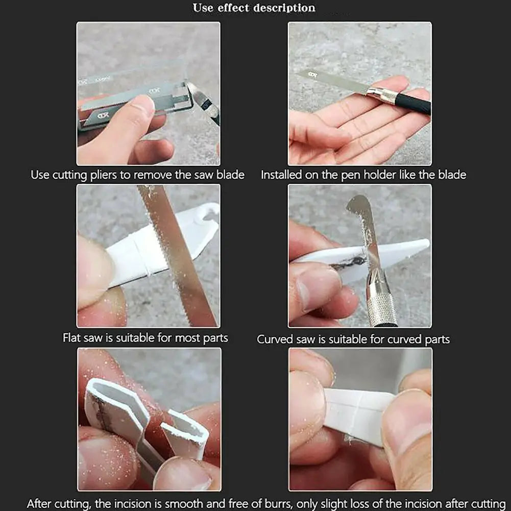 Manual Cutting DIY Hacksaw Mini Saw Straight Curved Mecha Model
