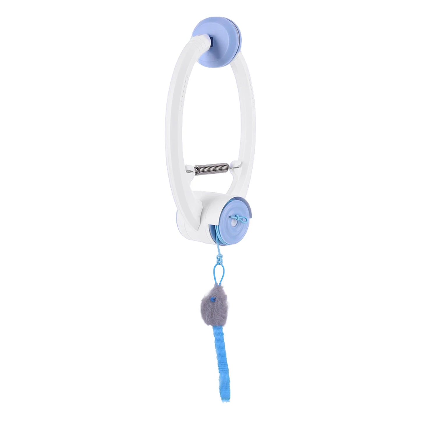 Interactive Cat Teaser Retractable Toys with 3 Catnip Mice Independent Play Hanging Door Cat Toys for Indoor Cats Peaceful Pleasures Health and Wellness