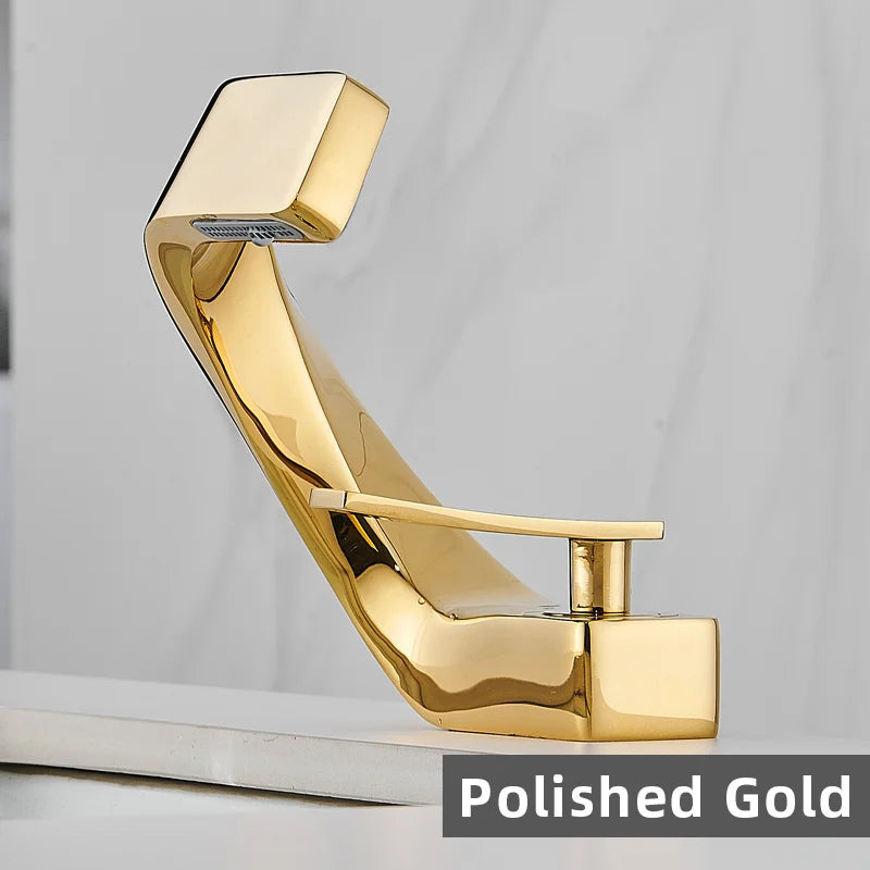 AOGUTU Black Basin Faucet | Single Hole Deck Mount Mixer Tap