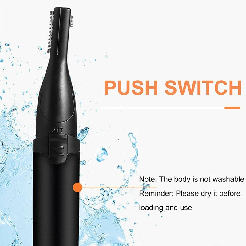 Double Ended Electric Eyebrow Trimmer Lady Eyebrow Trimmer Automatic Shaving Device Hair Removal and Trimming Tool Peaceful Pleasures Health and Wellness