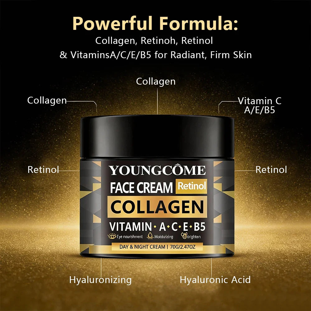 Retinol & Collagen Face Cream – Firming & Hydrating Moisturizer