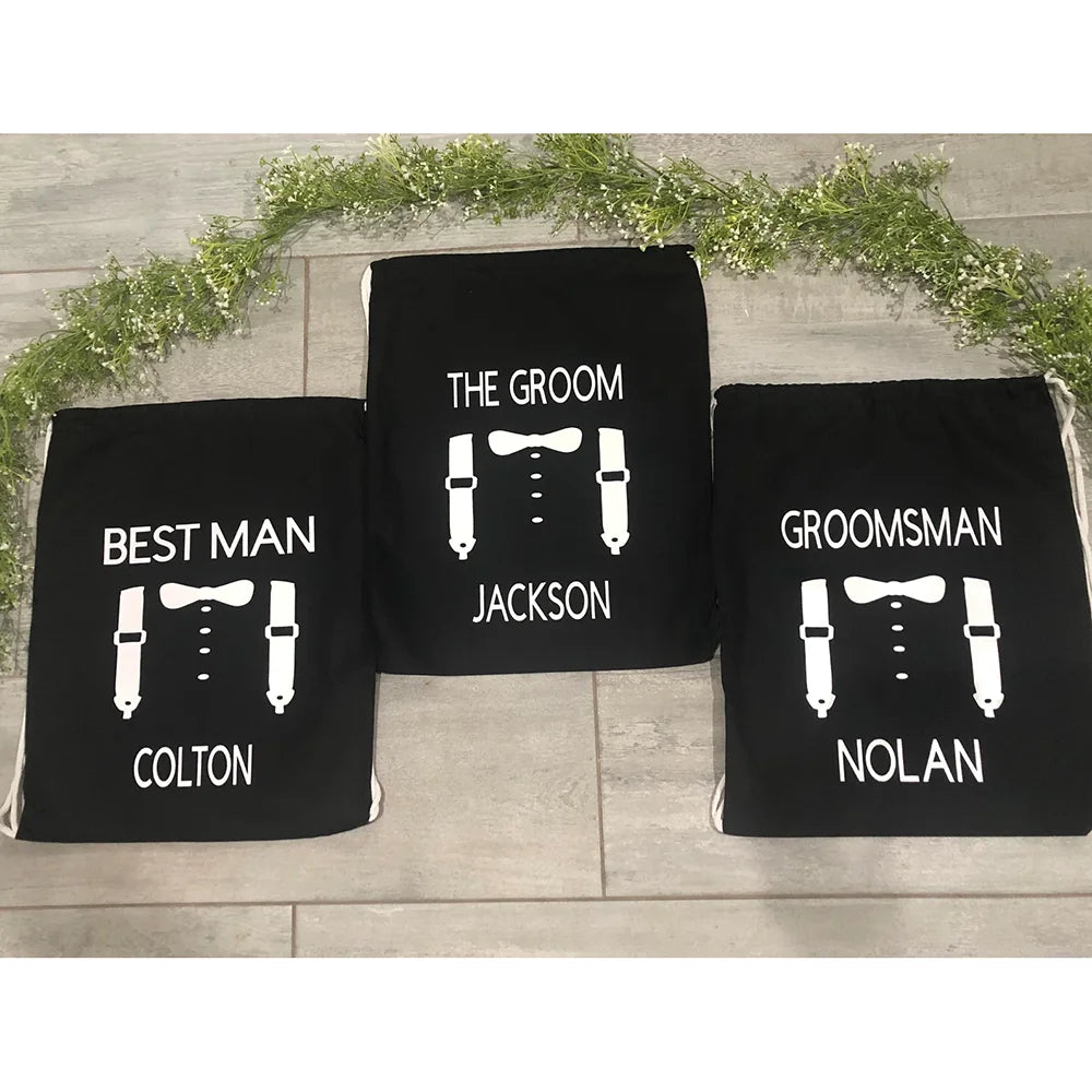 Personalized Groomsman Gift Bags | Bridal Party & Wedding
