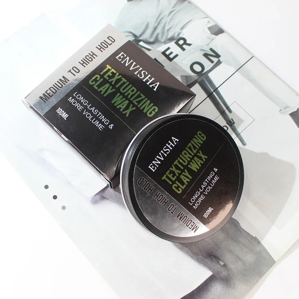 ENVISHA Men's Hair Styling Clay – Matte Finish, Strong Hold & Fluffy Peaceful Pleasures Health and Wellness