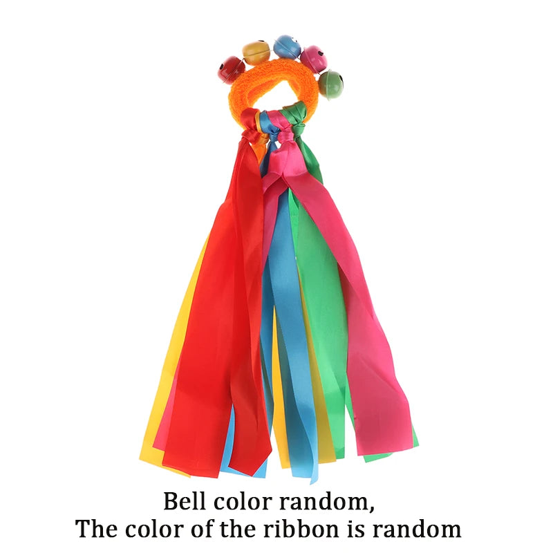 Kids Cheerleading Wrist Ribbon Pom Bracelet | Dance & Sports Prop