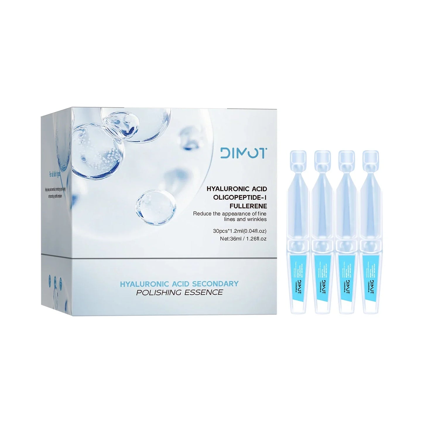 3% Hyaluronic Acid & Fullerene Serum – 30 Vials | Deep Hydration