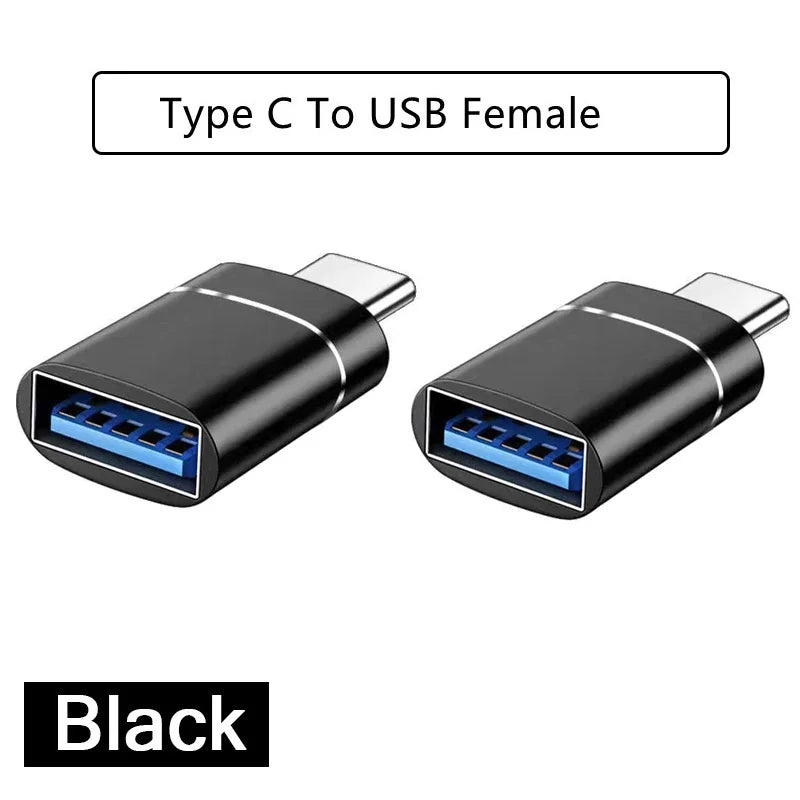 1-8PCS Type C To USB 3.0 OTG Adapter USB C Male To USB Female Converter For Laptop Macbook Samsung Xiaomi USB C OTG Connector Peaceful Pleasures Health and Wellness 2pcs Type C-USB 1