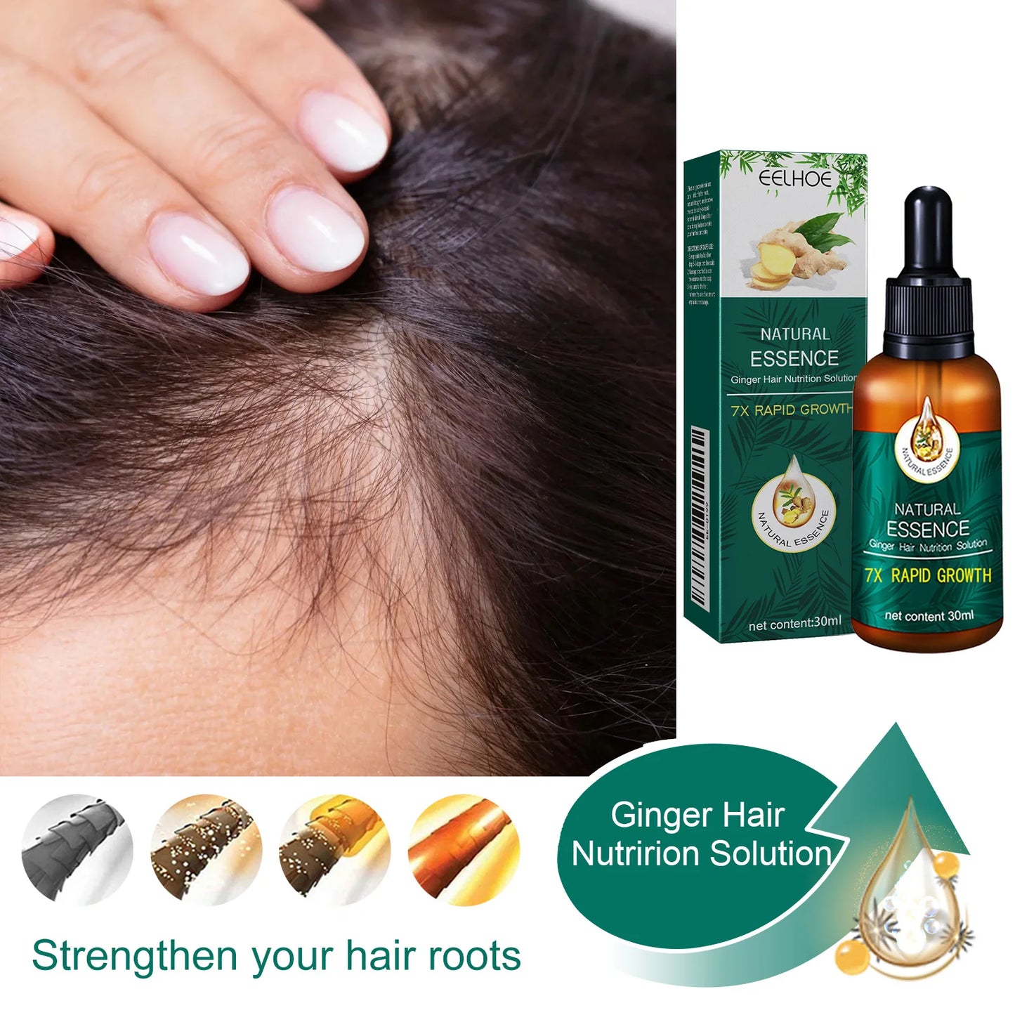 Old Ginger Hair Oil – Smooth, Shiny & Nourished Hair