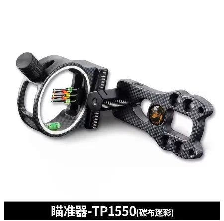 Topoint TP1550 Compound Bow 5 Pin Sight LED Light 0 029 Fiber Brass