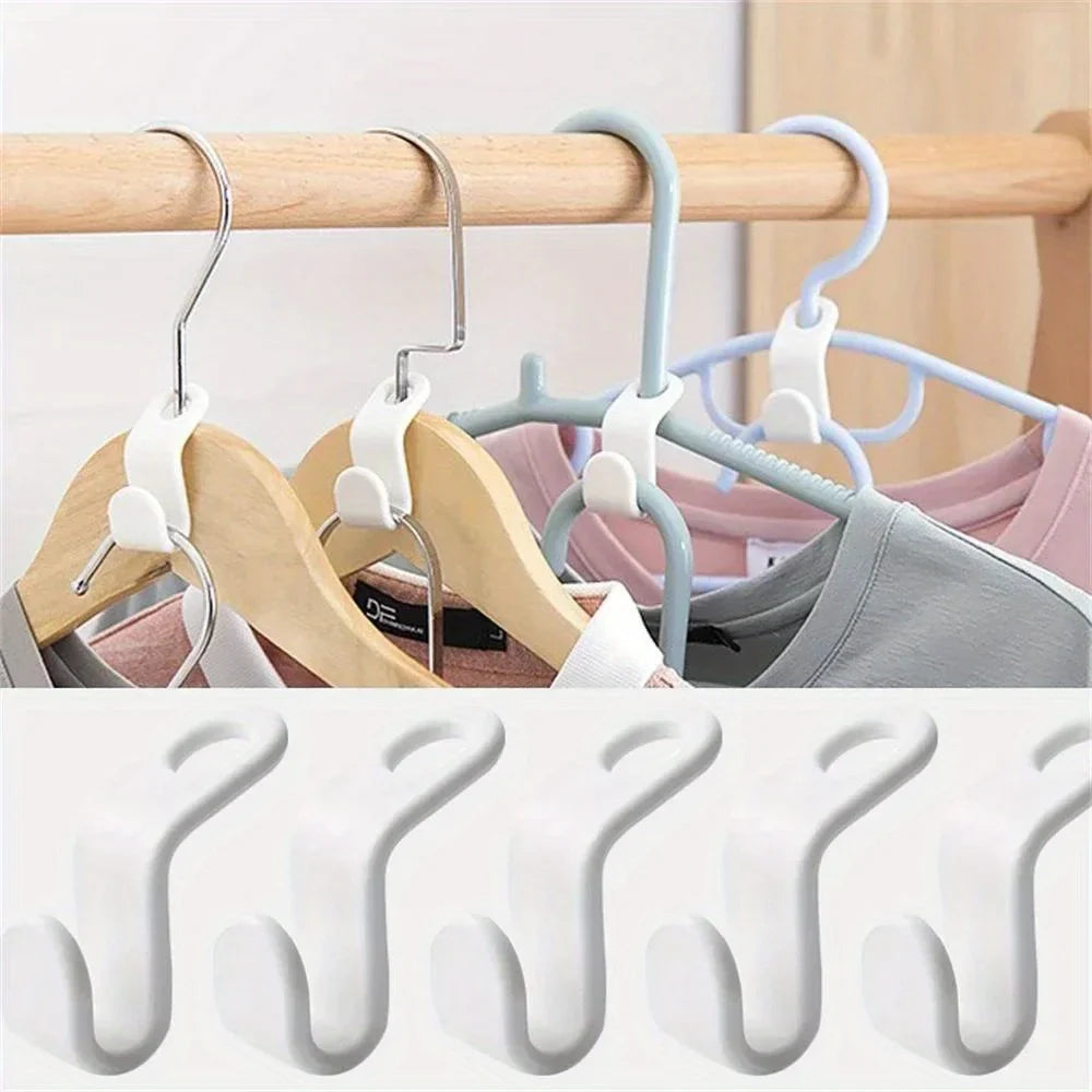 10-Pack Cascading Hanger Hooks | Closet Space Saver Organizer