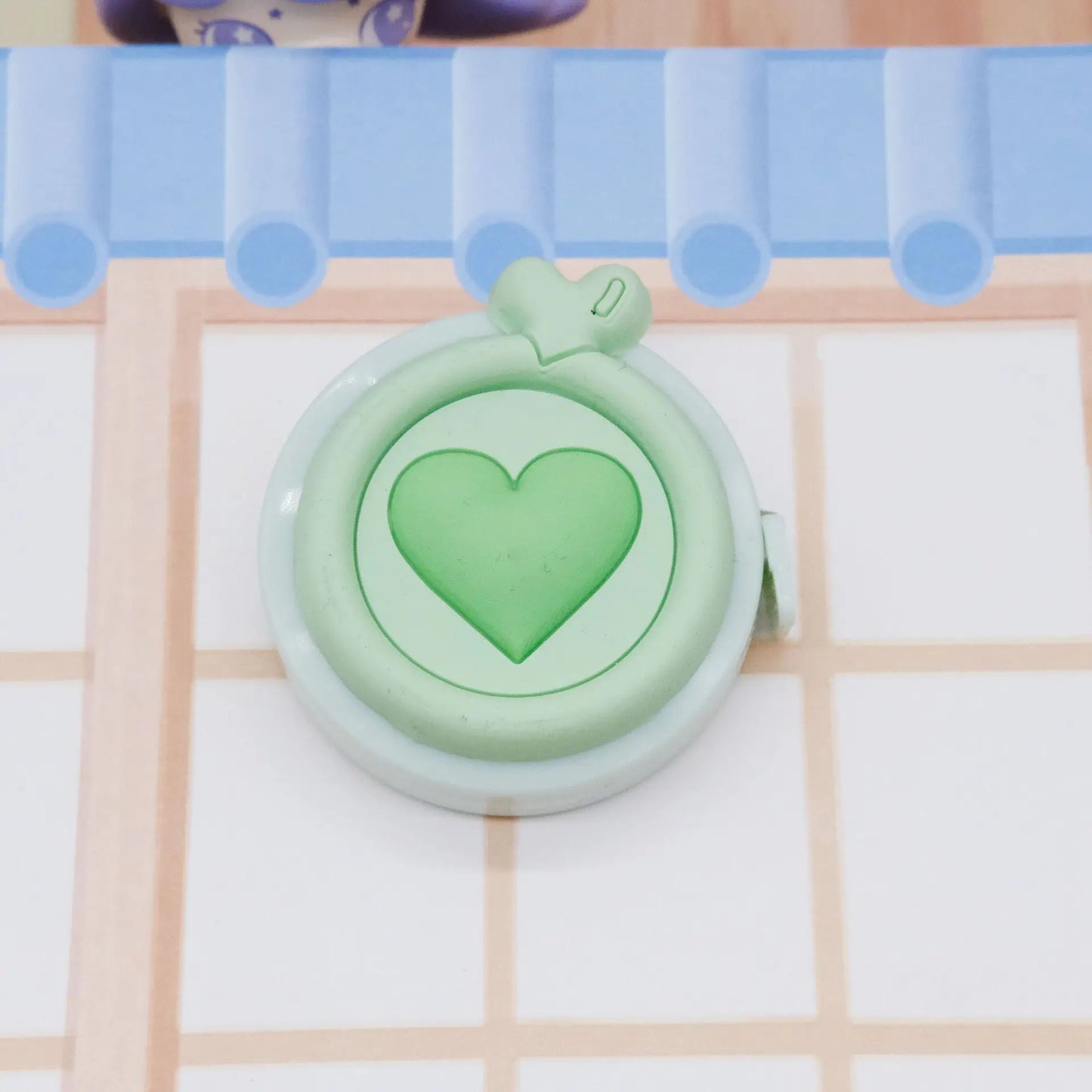 Pastel Heart-Shaped Retractable Mini Tape Measure – 1.5M