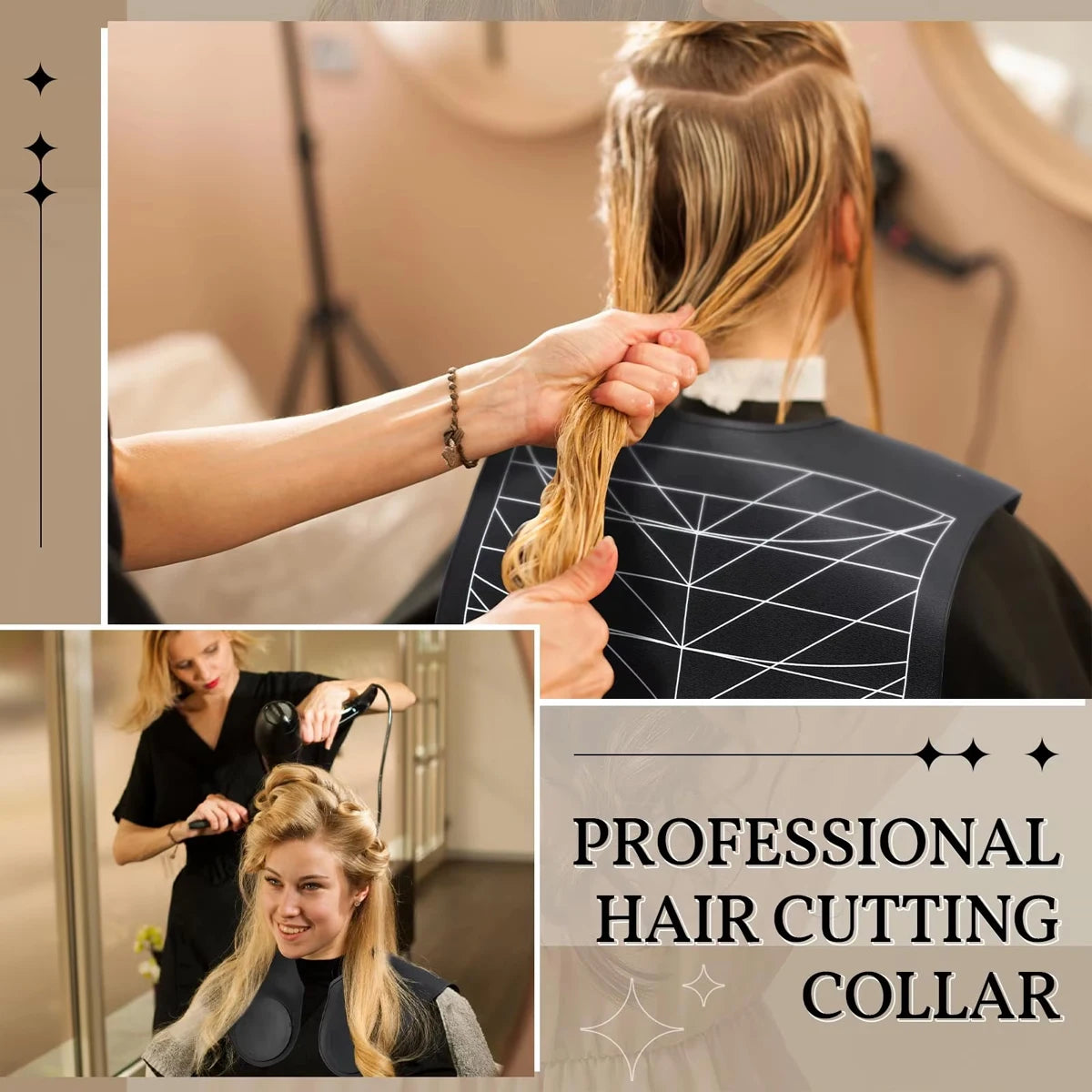 Black Barber Silicone Hairdressing Coloring Collar Salon Waterproof Hair Cutting Cape Pro Barbershop Hair Dyeing Cloak Tools Peaceful Pleasures Health and Wellness