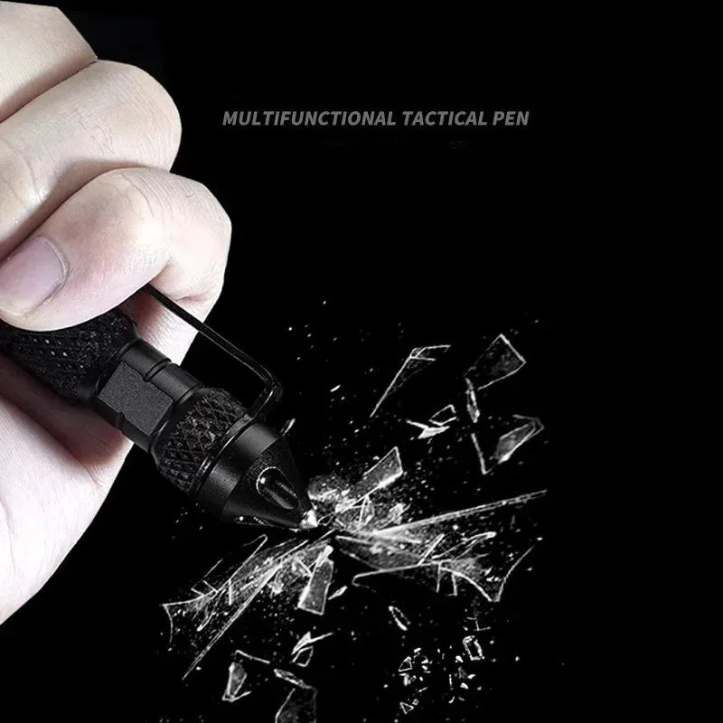 Self-defense Tungsten Steel Head Tactical Pen Window-breaking Chisel Signature Pen Defense Multi-purpose Window-breaking Tool Peaceful Pleasures Health and Wellness