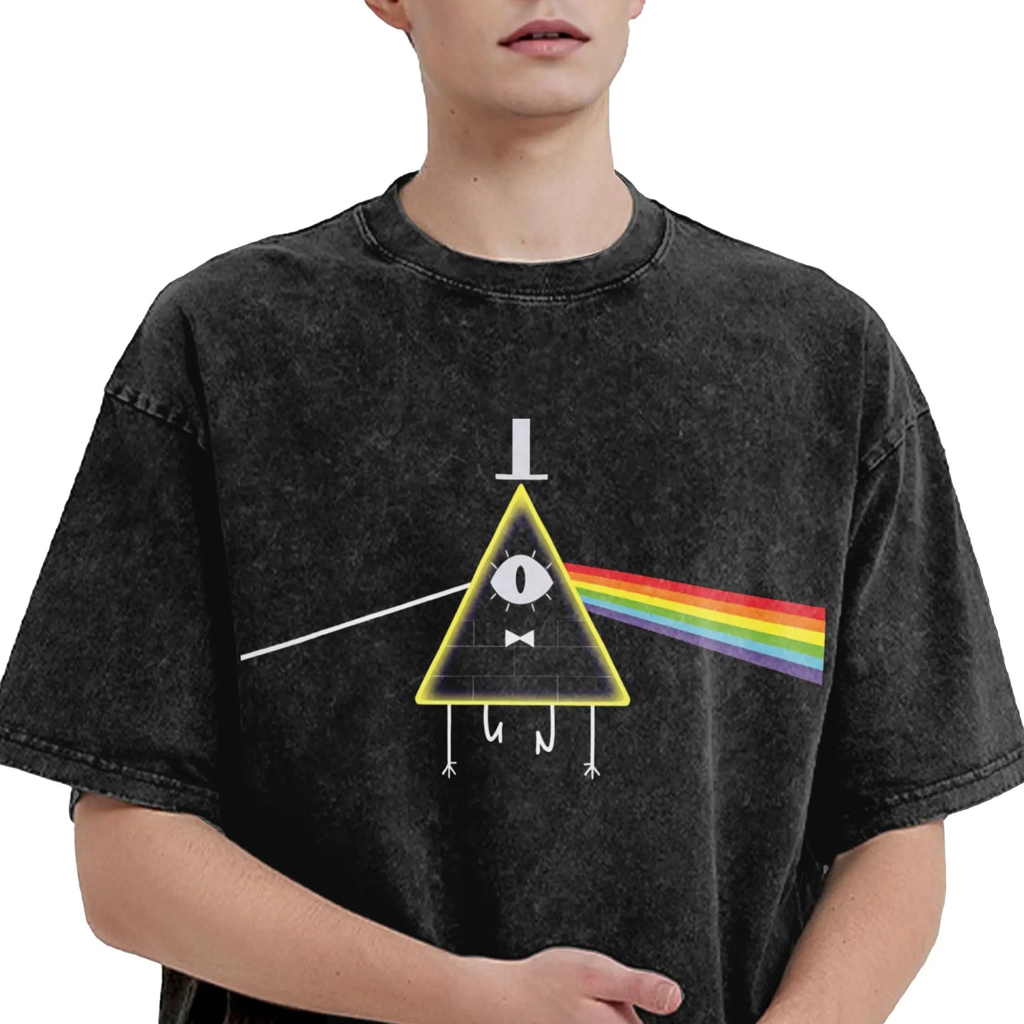 Gravity Falls T Shirt Fashion T Shirts Short-Sleeved Aesthetic Tops Summer Cotton O Neck Oversized Top Tees Peaceful Pleasures Health and Wellness