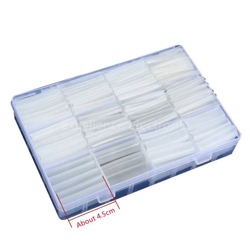 240pcs Transparent 3: 1 Heat Shrink Tube with Double Wall Glue Tube Wrapping Kit Electrical Connection Wire Insulation Sleeving Peaceful Pleasures Health and Wellness