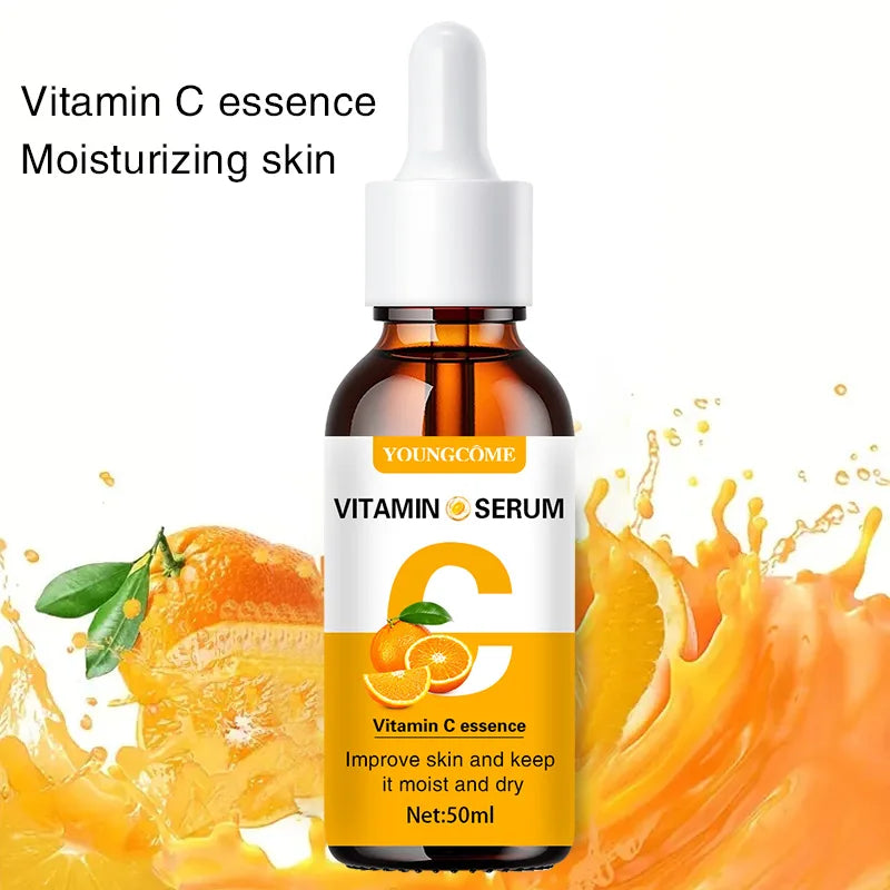 Vitamin C Facial Essence Contains Hyaluronic Acid Dark Spot Remover Moisturizing Repair Anti-aging Essence Facial Skin Care 30ml Peaceful Pleasures Health and Wellness