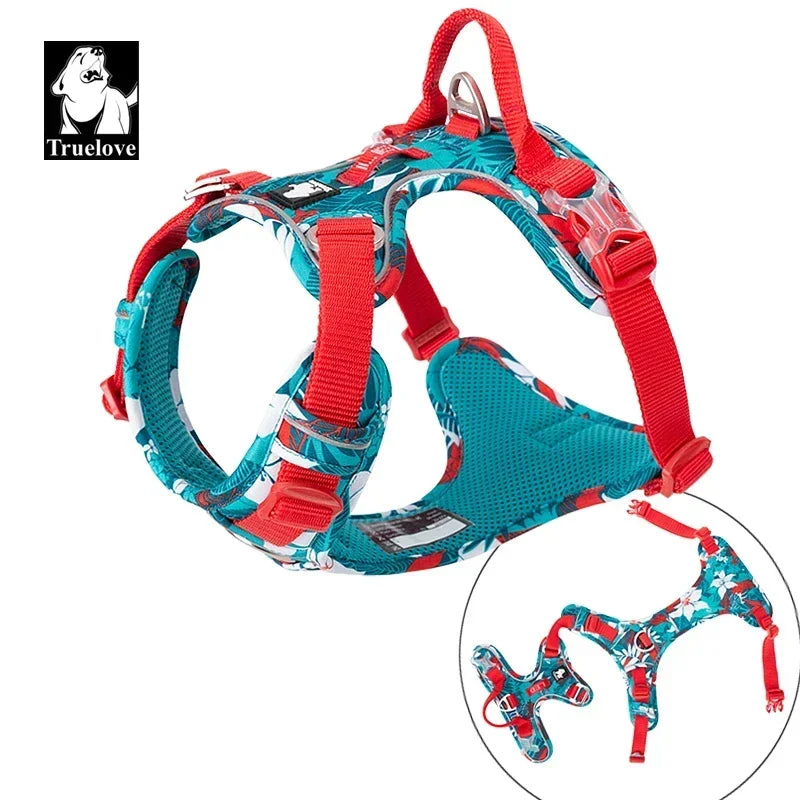Truelove Pet Explosion-proof Dog Harness Camouflage Reflective Nylon Special Edition and Upgrade Version Easy to Adjust TLH5653 Peaceful Pleasures Health and Wellness