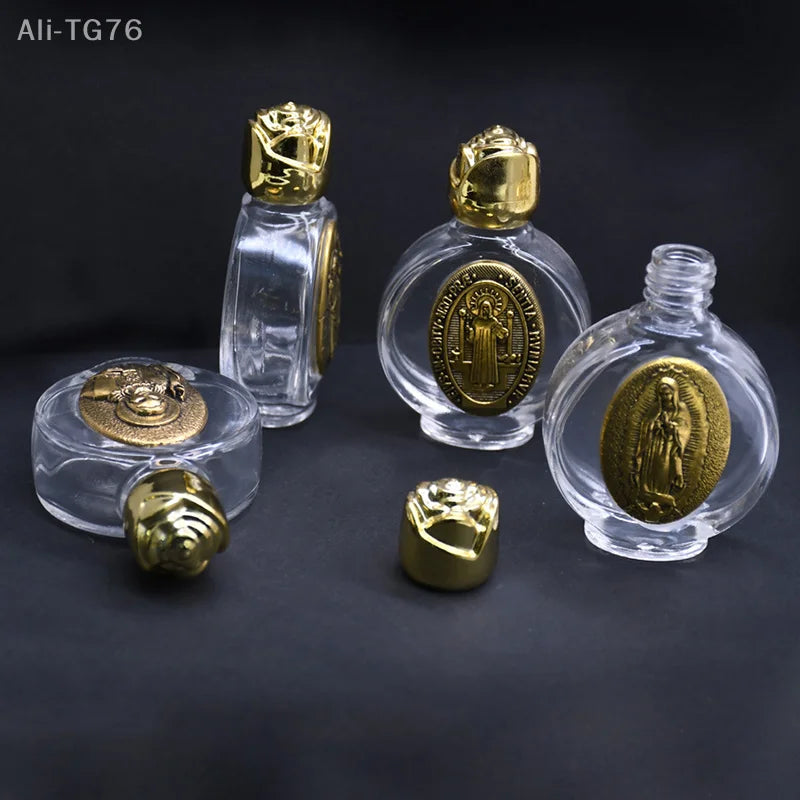 Holy Water Glass Bottle | Christian Baptism Religious Gift