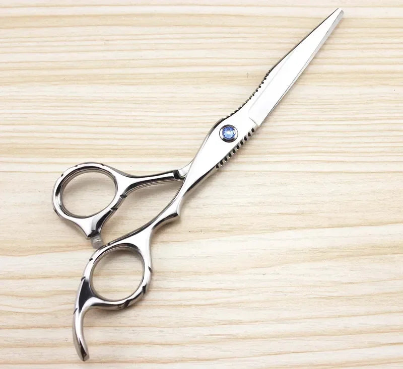 Professional 440c 6 Inch Sapphire Hair Scissors Set Hair Clipper Cutting Scissor Barber Thinning Shears Hairdressing Scissors Peaceful Pleasures Health and Wellness cutting scissor