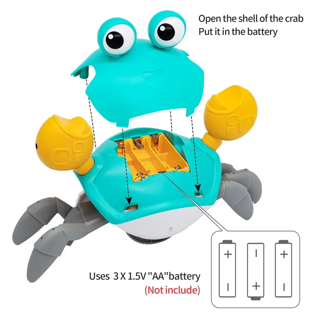Dancing Crab Crawling Toy – Interactive Infrared Baby Toy Gift
