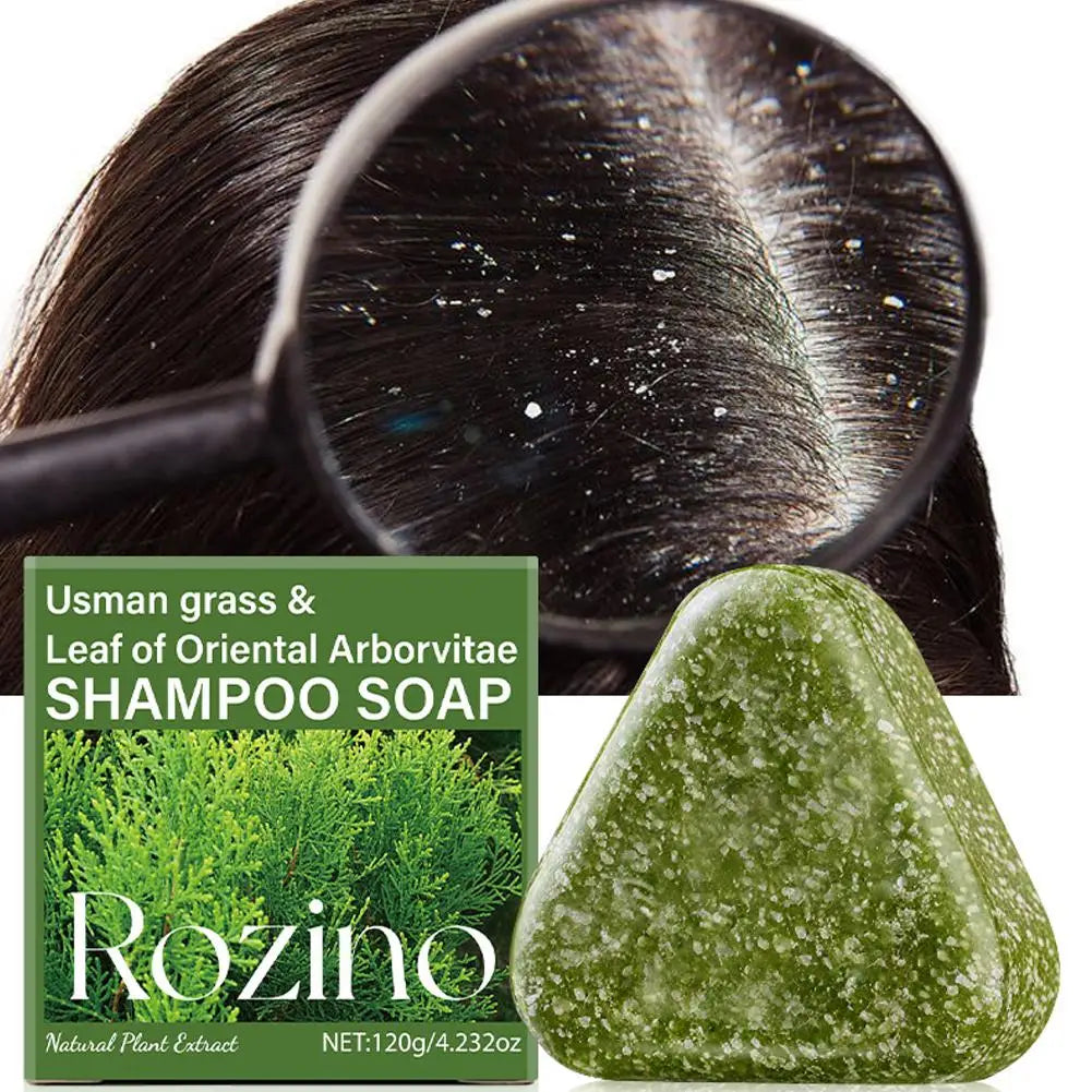 BIOAOUA Thuja & Usman Grass Solid Shampoo Bar – All Hair Types