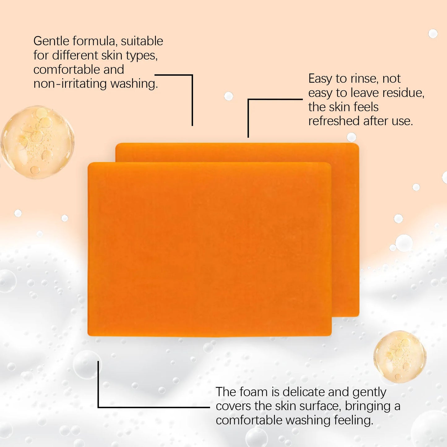 OCEAURA Papaya Turmeric Bath Soap – Nourishing 100g Bar