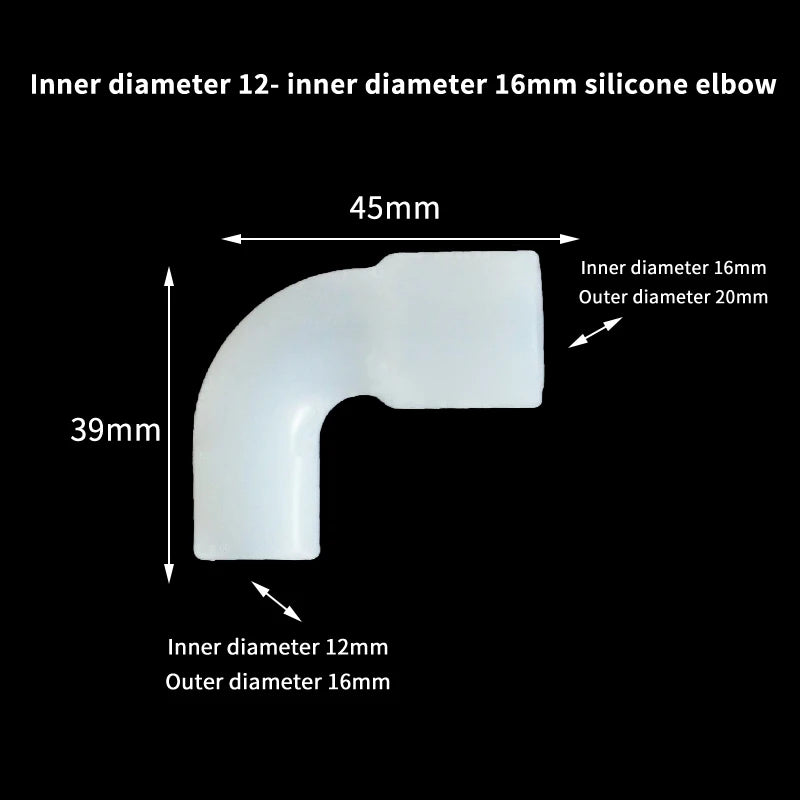 Fish Tank Garden Irrigation Silicone Elbow Soft Hard Pipe Connector Variable Diameter Elastic Right Angle Rubber Coupling Peaceful Pleasures Health and Wellness A6