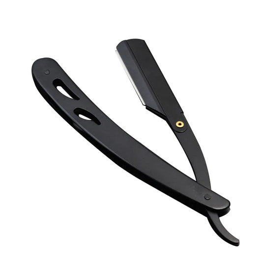 Straight Edge Folding Barber Razor – Stainless Steel Shaver Straight Edge Razor Peaceful Pleasures Health and Wellness