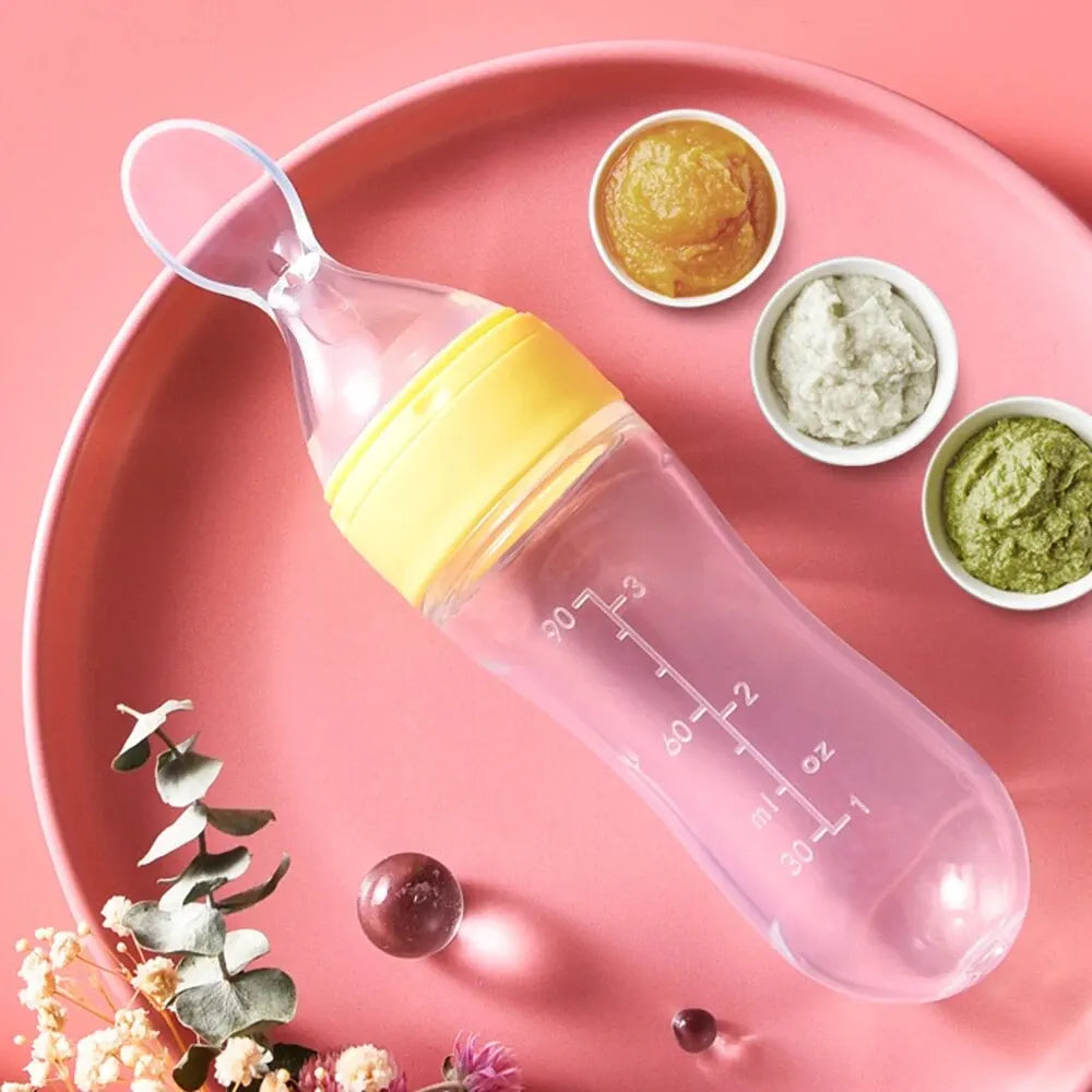 90ML Baby Fruit Feeder Squeeze Spoon – BPA-Free Silicone