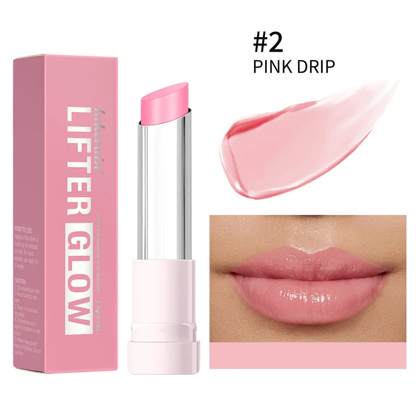 Lifter Glaze Oil Lip Balm – Hyaluronic Acid & 24HR Hydration Lip Balm Gloss Oasis Select 2PINK DRIP