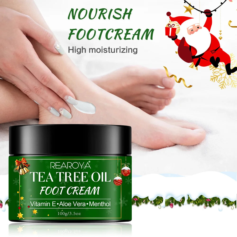 Tea Tree Oil Foot Cream for Dry, Rough & Cracked Heels Peaceful Pleasures Health and Wellness
