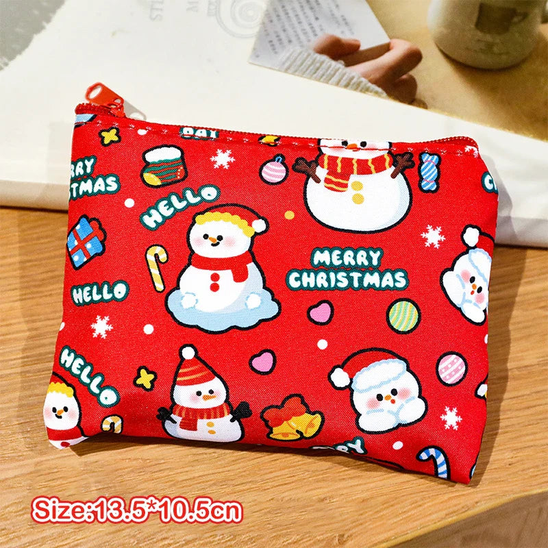 Mini Christmas Coin Purse – Cartoon Storage Bag | Kids Gift