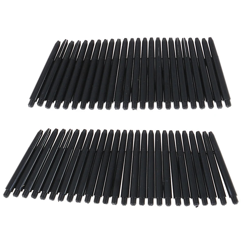 2BA Nylon Dart Shafts 50pcs 48mm with Protection Rings Value Pack