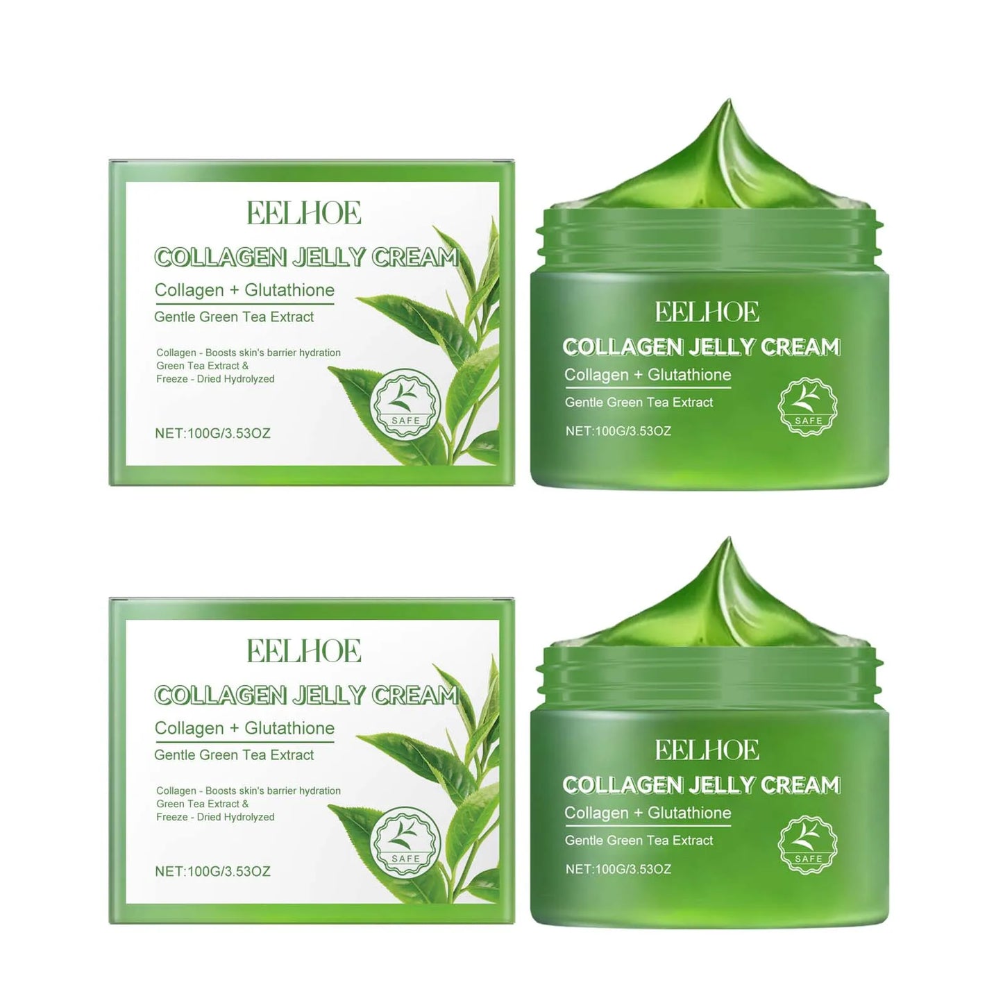 Green Tea Collagen Jelly Cream – Pore Minimizer & Moisturizer