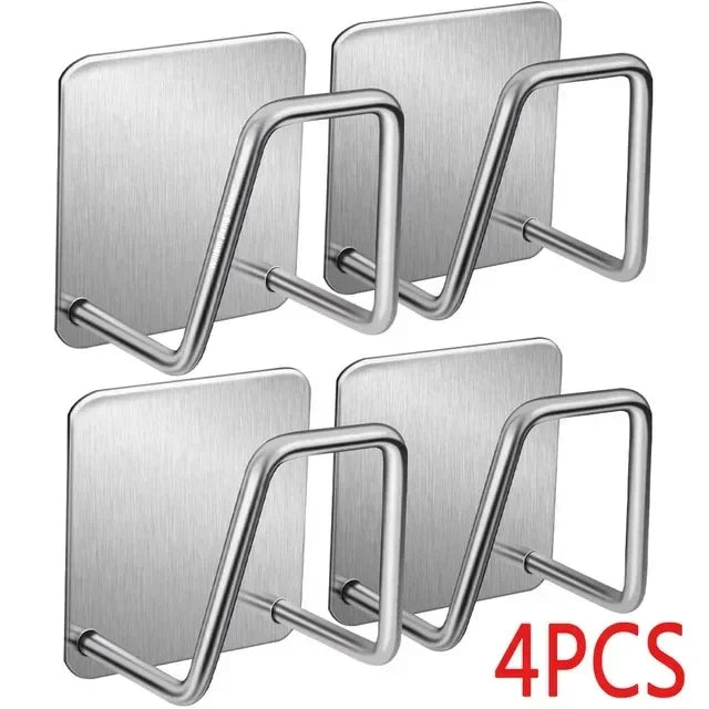 Stainless Steel No-Drill Sponge Holder & Sink Organizer