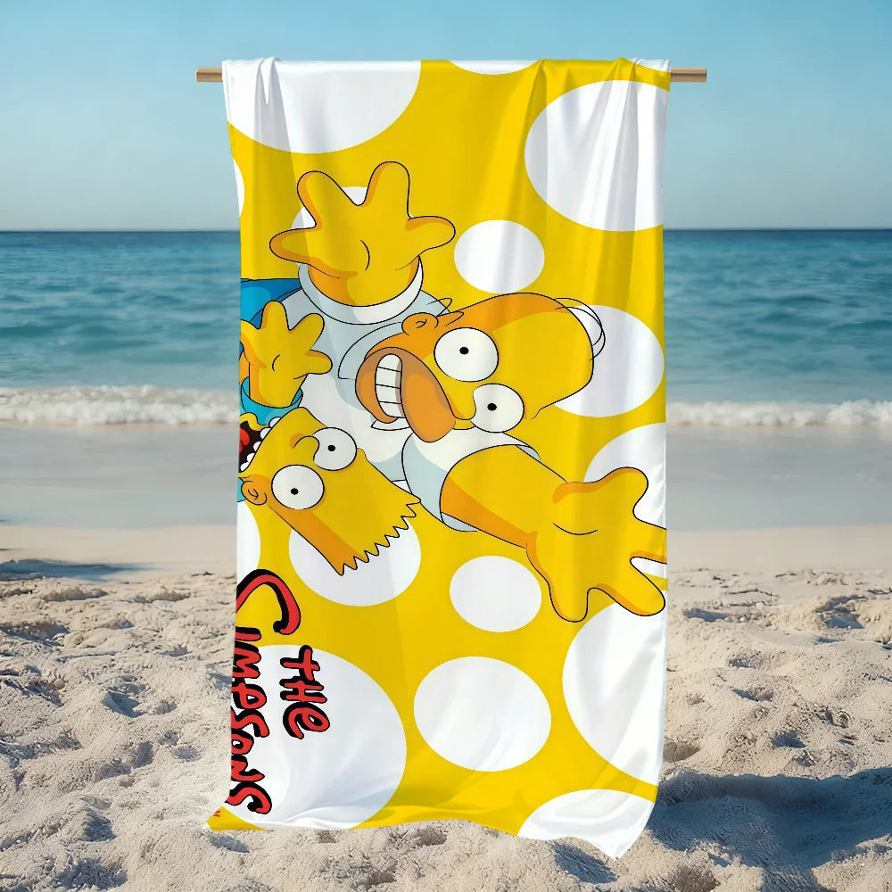Cartoon Quick-Dry Beach Towel | Soft Pool & Travel Towel Quick-Dry Beach Towel Peaceful Pleasures Health and Wellness