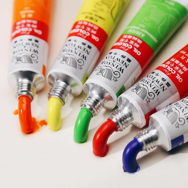 Bview Art Winsor Newton Artist Oil Paint 12 18 24 Colors Professional