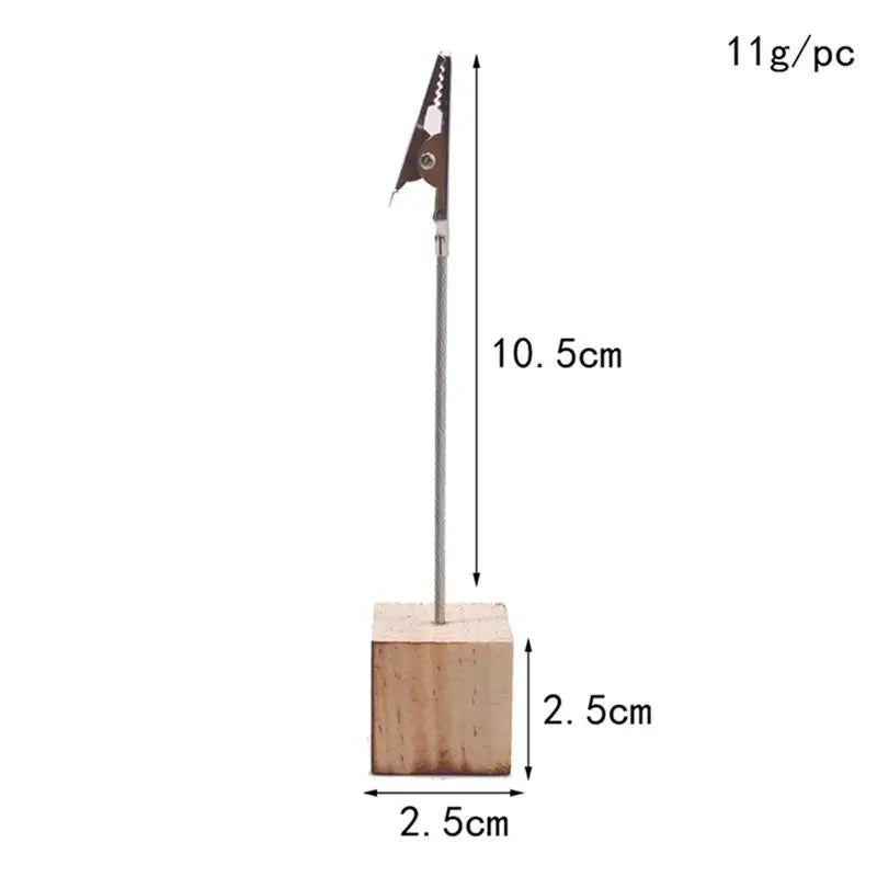 Creative Pine Card Holder 10PCS Pack DIY Iron Clip Message Clip for Office Desk Memo Paper Clips Fashion Peaceful Pleasures Health and Wellness