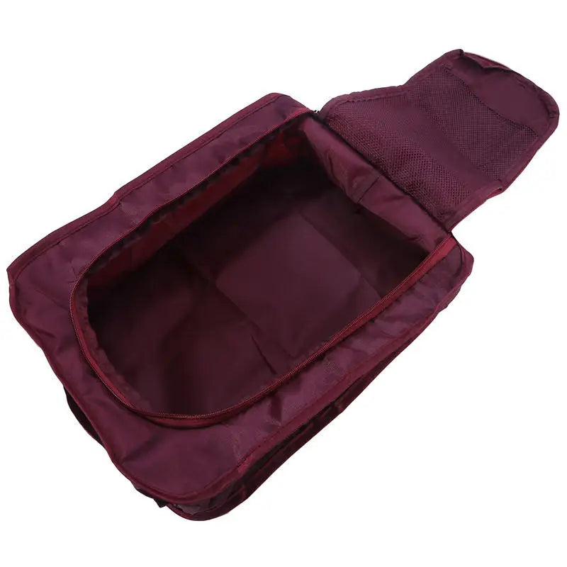 Portable Shoe Bags Travel Holds Multifunction Folding Storage Handbag High Capacity Mini Solid Color Shoe Pouch Organizer Peaceful Pleasures Health and Wellness