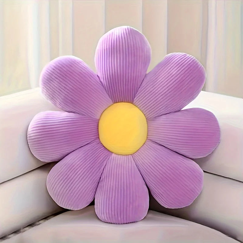 Sunflower Daisy Throw Pillow 40cm – Floral Cushion Gift