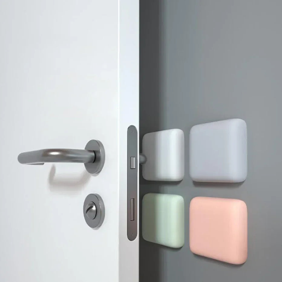 Self-Adhesive Silicone Door Handle Bumpers | No-Drill Wall Guards
