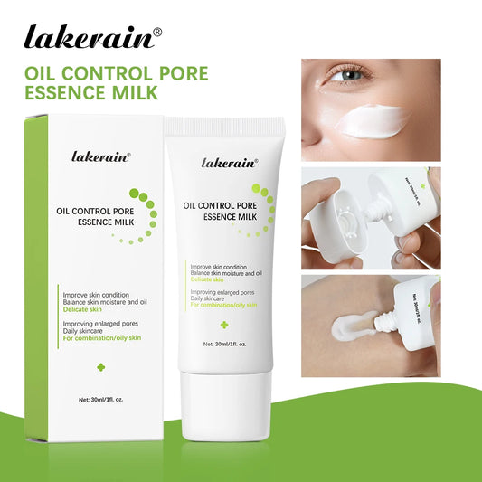 30ml Oil Control Pore Essence Milk Smoothes Pores And Moisturizes Skin With A Refreshing Non-greasy Essence Skin Care Products Peaceful Pleasures Health and Wellness