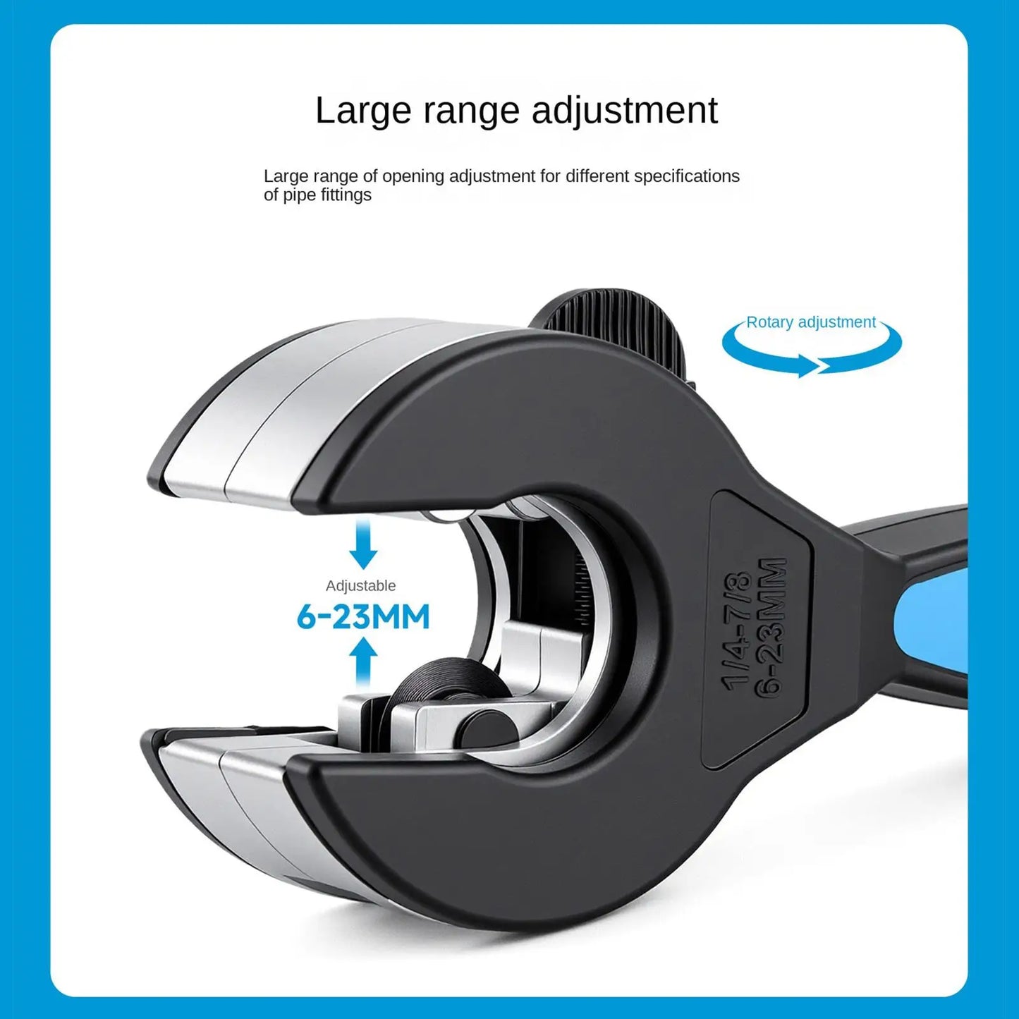 Ratchet Pipe Cutter | Cuts Copper, Aluminum & Steel 6–42mm Ratchet Pipe Cutter Peaceful Pleasures Health and Wellness